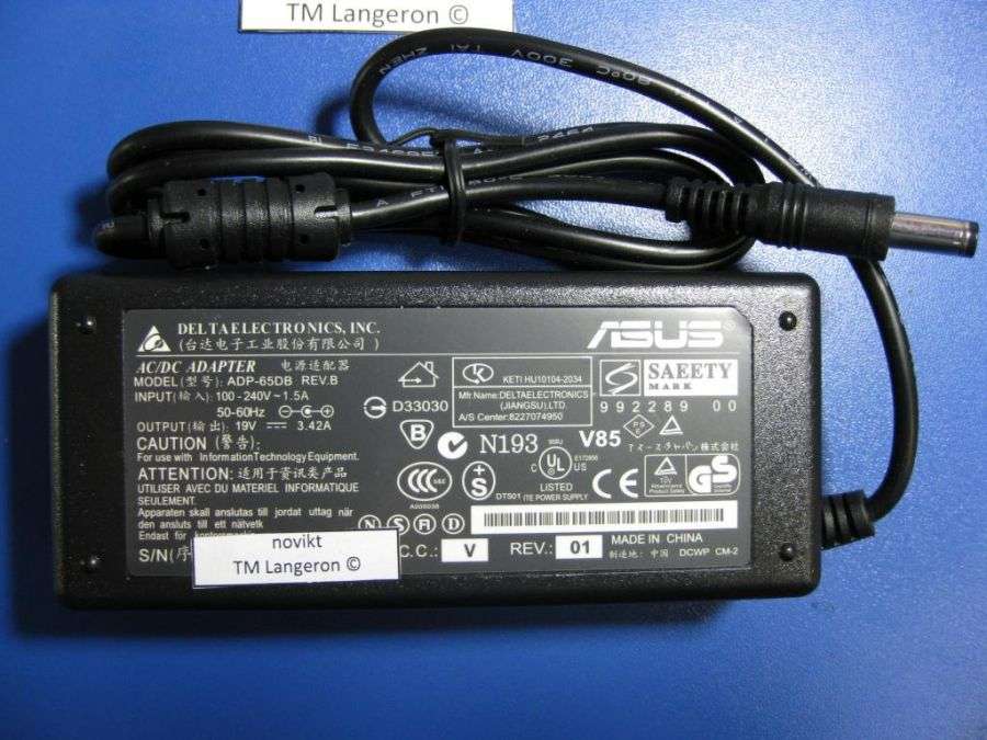 Блок питания Asus 19V 3,42A Б\У