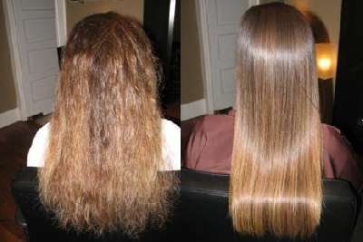 Кератиновое лечение и выпрямление волос
